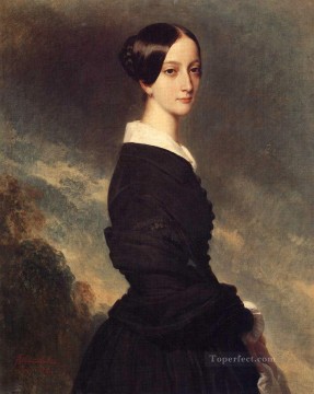  Francois Pintura al %C3%B3leo - Francoise Caroline Gonzague Princesse de Joinville 1844 retrato de la realeza Franz Xaver Winterhalter